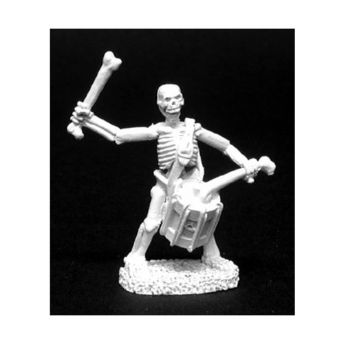 Reaper Dark Heaven Metal 28mm Skeleton Drummer Pack New
