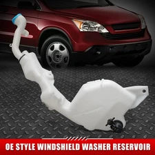 FOR 07-11 HONDA CR-V OE STYLE WINDSHIELD WASHER FLUID RESERVOIR TANK W/ CAP+PUMP