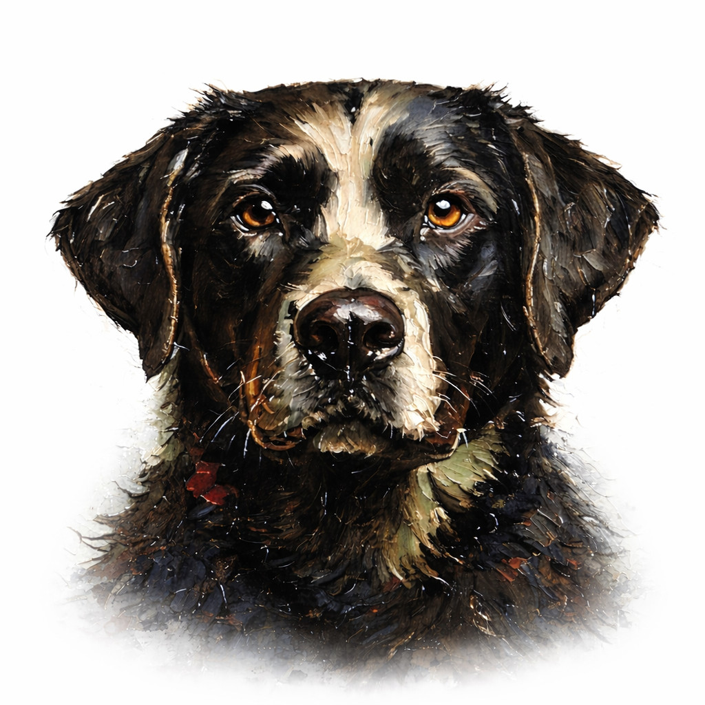 Cuadro De Pared De Lienzo Dog Labrador 300x300mm UV Impreso 1.5mm Retrato