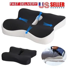 Memory Foam Seat Cushion Office Chair Car Seat Pad Coccyx Tailbone Pain Relief