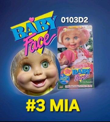 #3 SO HAPPY MIA   BABY FACE DOLL Galoob RARE!  LGTI L.G.T.I.