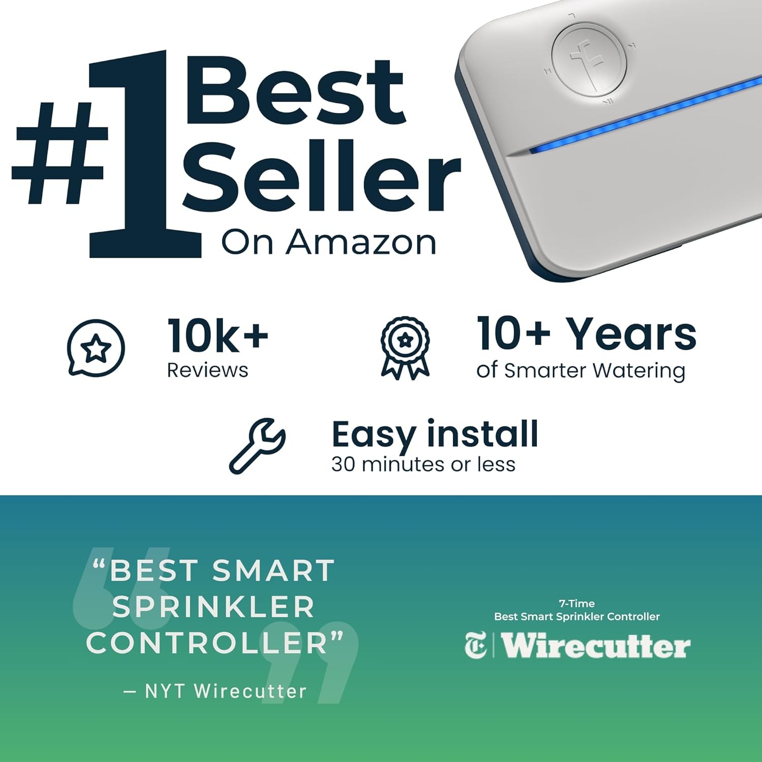 Rachio WiFi Smart Sprinkler Controller 8 Zone Irrigation Remote - DIY INSTALL