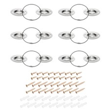 Furniture Anchors 6 Packs , Iron Furniture Anchors, Silver
