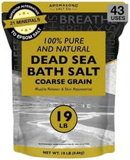Aromasong Dead Sea Bath Salt - 100 Pure  Natural Dead Sea Salts for Soaking...