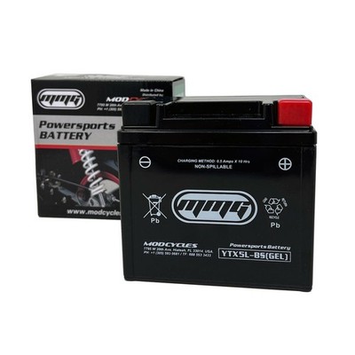 MMG YTX5L-BS AGM GEL Battery Sealed Activated 12V - Motorcycle Powersports