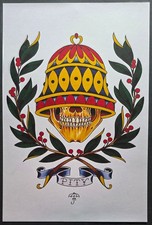 Original 2005 Justin Traditional Tattoo Flash LARGE SIZE Print, Poster.