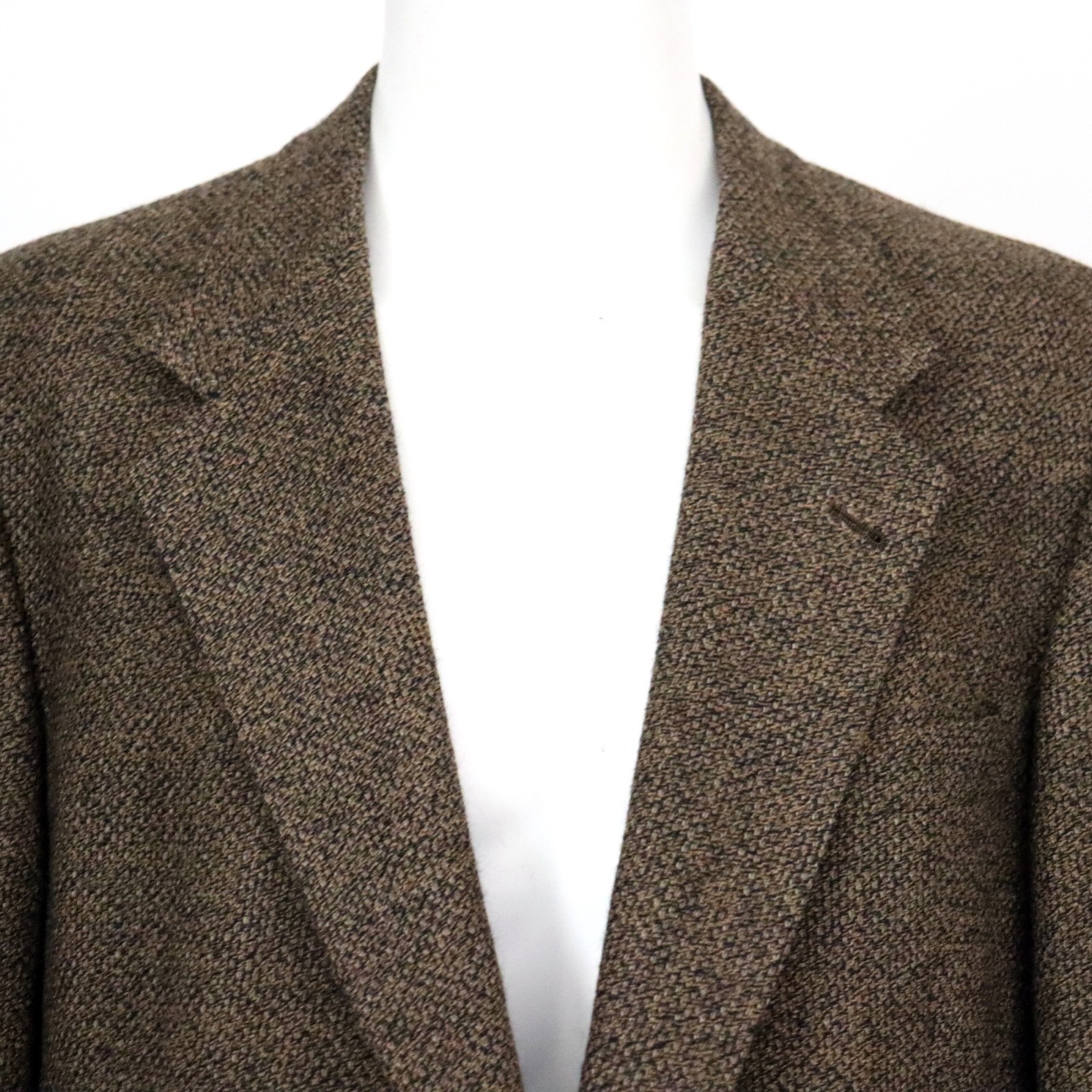 Hart Schaffner Marx Blazer Sport Coat Mens 42r Brown Tweed Jacket 2 Button