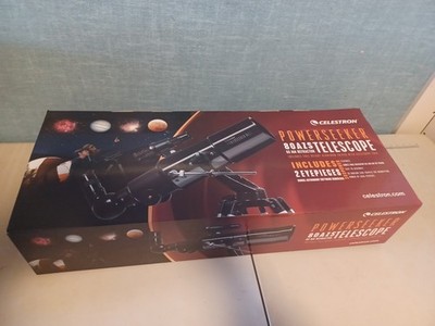 Celestron PowerSeeker 80AZS Refractor Telescope New Unused w/Tripod and Software