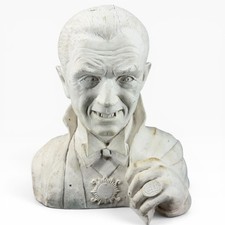 Bela Lugosi Dracula Chalkware/Plaster Bust Statue Mel Tiess 1978
