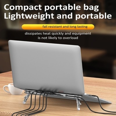 Multifunctional 7 in 1 Aluminum Type C Adapter 4K60hz PD100W Laptop Stand Dock