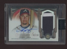 2023 Topps Dynasty Black Chipper Jones Atlanta Braves GU Patch AUTO 1/10