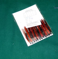 12 new Fulling Mill  Flies Alum Tube Blk Orange 1.25"