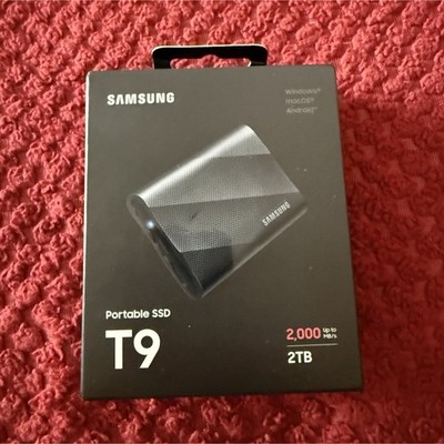 Samsung T9 Portable External SSD 2TB Black MU-PG2T0B/AM 2000MB/s