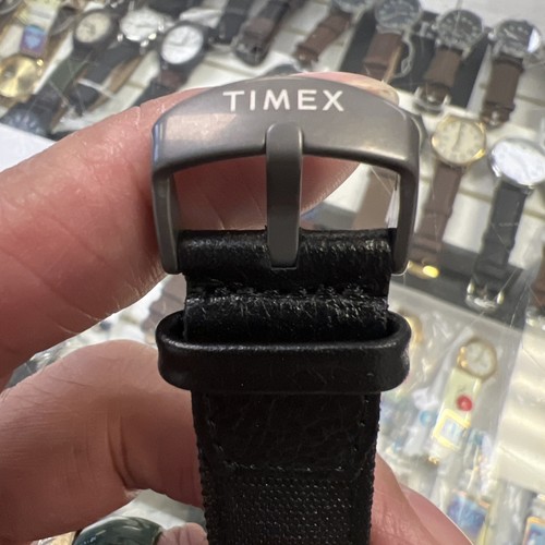 Orologio Timex TW4B081009🔥Spedizione Uomo Acadia Cinturino Nylon Nero TW4B08100🌪️ - Foto 11 di 12