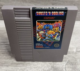 Ghosts 'n Goblins [5 Screw] VG Refurb + 1yr Warranty Nintendo NES Polished Pins