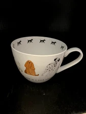 Portobello Inspire Love Is A Four Legged Word Jumbo Mug Cup Dogs Bone Whimsical
