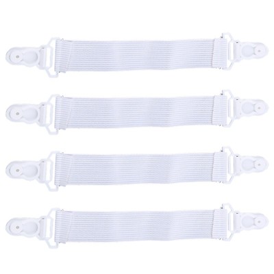 4Pcs Bed Sheet Elastic Gripper Clip Strap Fastener Mattress Cover Holder Grips