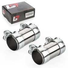 2x Doppelschelle Verbinder Rohrschelle Auspuff Ø 55 x 125 mm für AUDI TT 8N V8