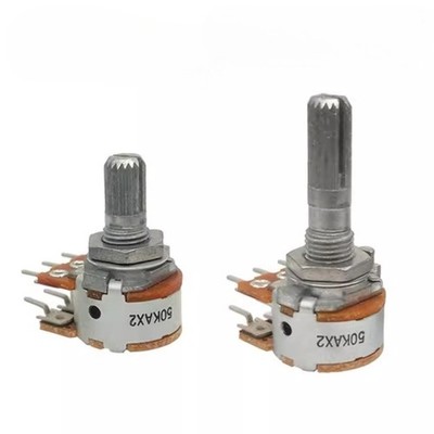 ALPS Dual 6-Pin Volume Potentiometer A10K A50K A100K for Amplifier Speaker