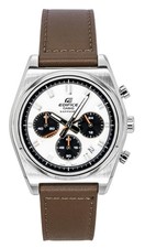 Casio Edifice Chronograph Ivory Dial Quartz 100M EFB-730L-7AV Men's Watch