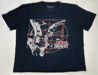 Slipknot Iowa Graphic T-shirt Women XL Black Short Sleeve Music | eBay