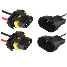 9006 H10 Female Male Adapter Wiring Harness Sockets Wire for Headlights 9005