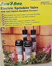Rain Bird Automatic Anti-Siphon Sprinkler Valve APAS-075-P NIB 3/4" Pipe NEW NOS