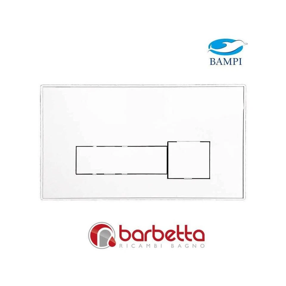 PLACCA DI RICAMBIO 2 TASTI TI BIANCA BAMPI CPLATIBIA
