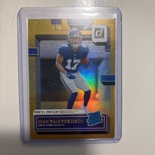 2022 Donruss Football Gold Press Proof Rated Rookie Wandale Robinson #320 RC