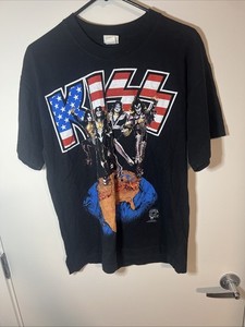 KISS WORLD TOUR 1996 グラフィック Tシャツ XLブラック Vintage 90s KISS Alive Worldwide 96 97 Concert Tour Band T-Shirt