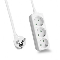 Helos Power Strip Classic 3-Compartment White Strip 262789