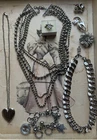 Vintage To Now Silver Tone Mixed Assortment  Quality Costume Jewelry  Lot Of 8
