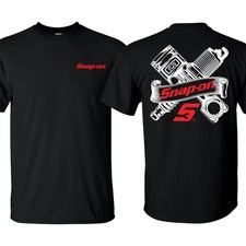 Snap-on T-shirt With Engine Parts Graphic T-shirt For Mechanics Ideal For Daily Snap-on T-shirt With Engine Parts Graphic T-shirt For Mechanics Ideal For Daily