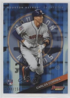 2015 Bowman's Best Blue Refractor 140/150 Carlos Correa #58 Rookie RC 2w0