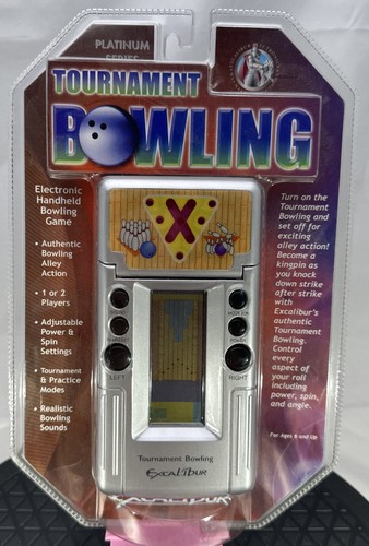 NOS Vintage Excalibur Tournament Bowling elektronisches Handheld-Spiel