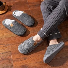 Winter Warm Slipper Male Men Plus Large Size Thermal Fuzzy Fur Contton Plush No