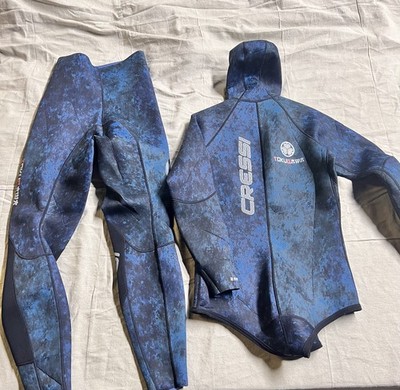 Open Box Cressi 2mm Man Tokugawa Nylon Two-Piece Wetsuit With Hood - XX-Large