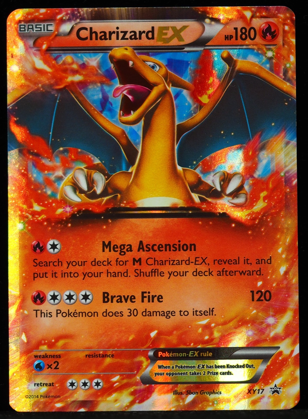 Charizard EX #XY17 Promo LP Pokemon Card