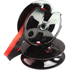 Royal Electress FPP FPE Typewriter Twin Metal Spools + New Black and Red Ribbon