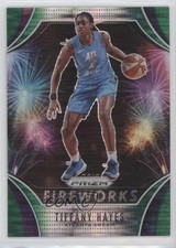 2020 Panini Prizm WNBA Fireworks Green Pulsar Prizm /25 Tiffany Hayes #4 nd3