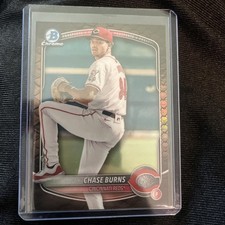 2025 Bowman - Chrome Prospects Chase Burns #BCP-122 Reptilian Refractor (RC)