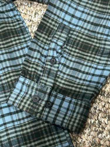 Neu mit Etikett Airwalk himmelblau kariertes langärmeliges Flanellhemd für Herren Big & Tall 3XL XXXL - Bild 3 von 11
