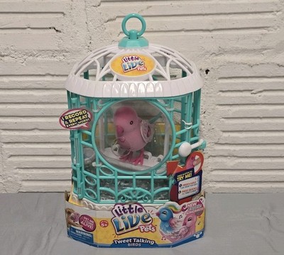 Moose Toys Little Live Pets Tweet Talking Bird Record & Repeats New Pink Bird