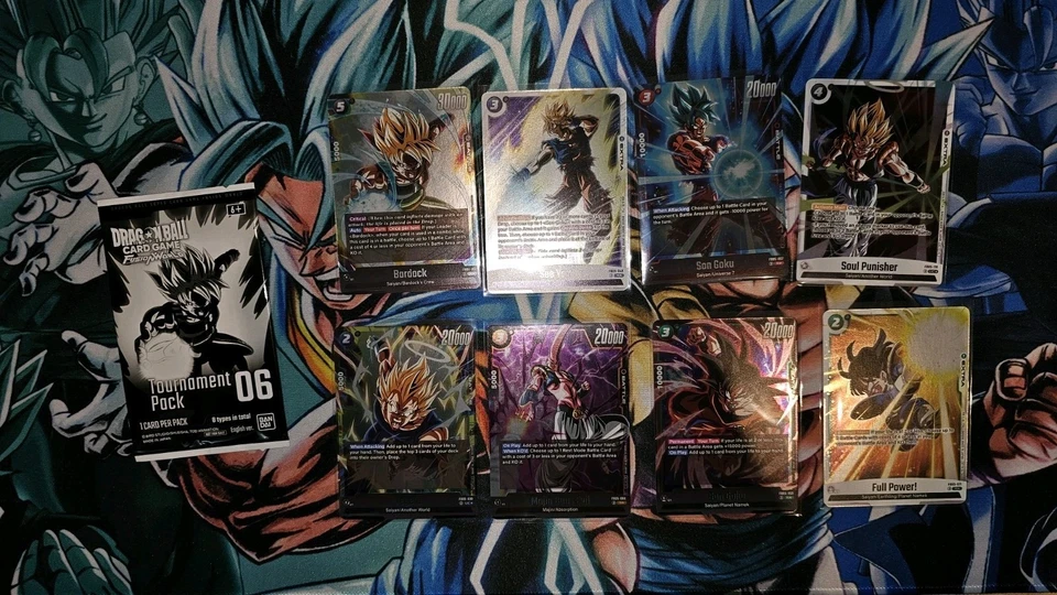 Full Set! Tournament Pack 06 Dragon Ball Fusion World Promos 2025 8 Cards NM/M  - Image 2 of 4