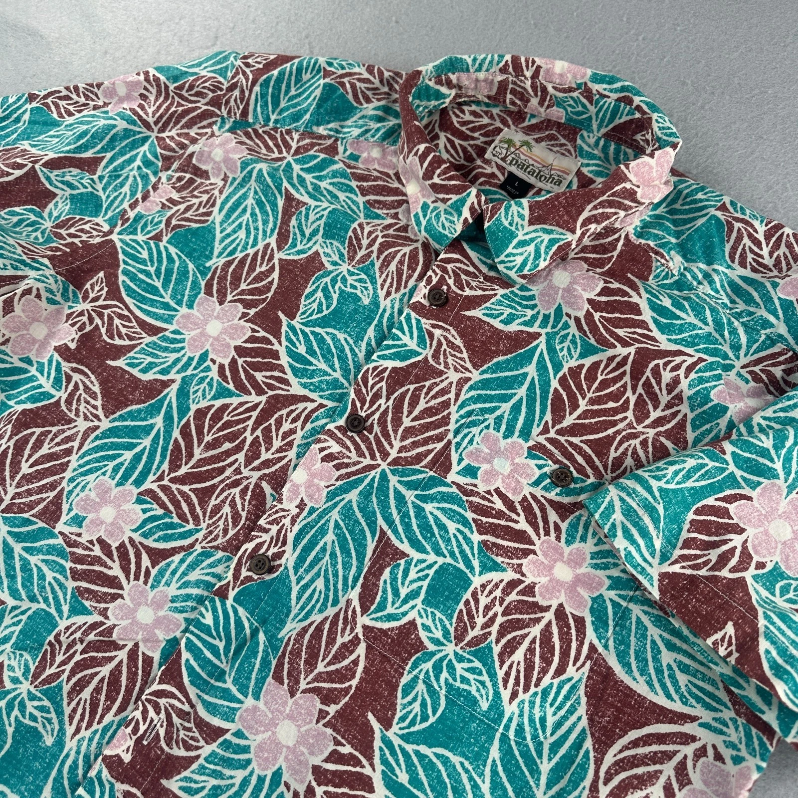 Patagonia Pataloha Shirt Mens Large Tropical Malihini Leaf Hawaiian Aloha Floral
Opens in a new wind