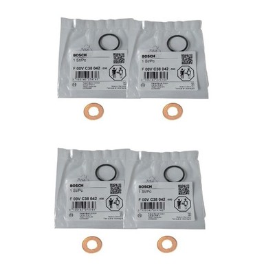4x O-Ringe + Kupferdichtungen BMW Injektor Common Rail