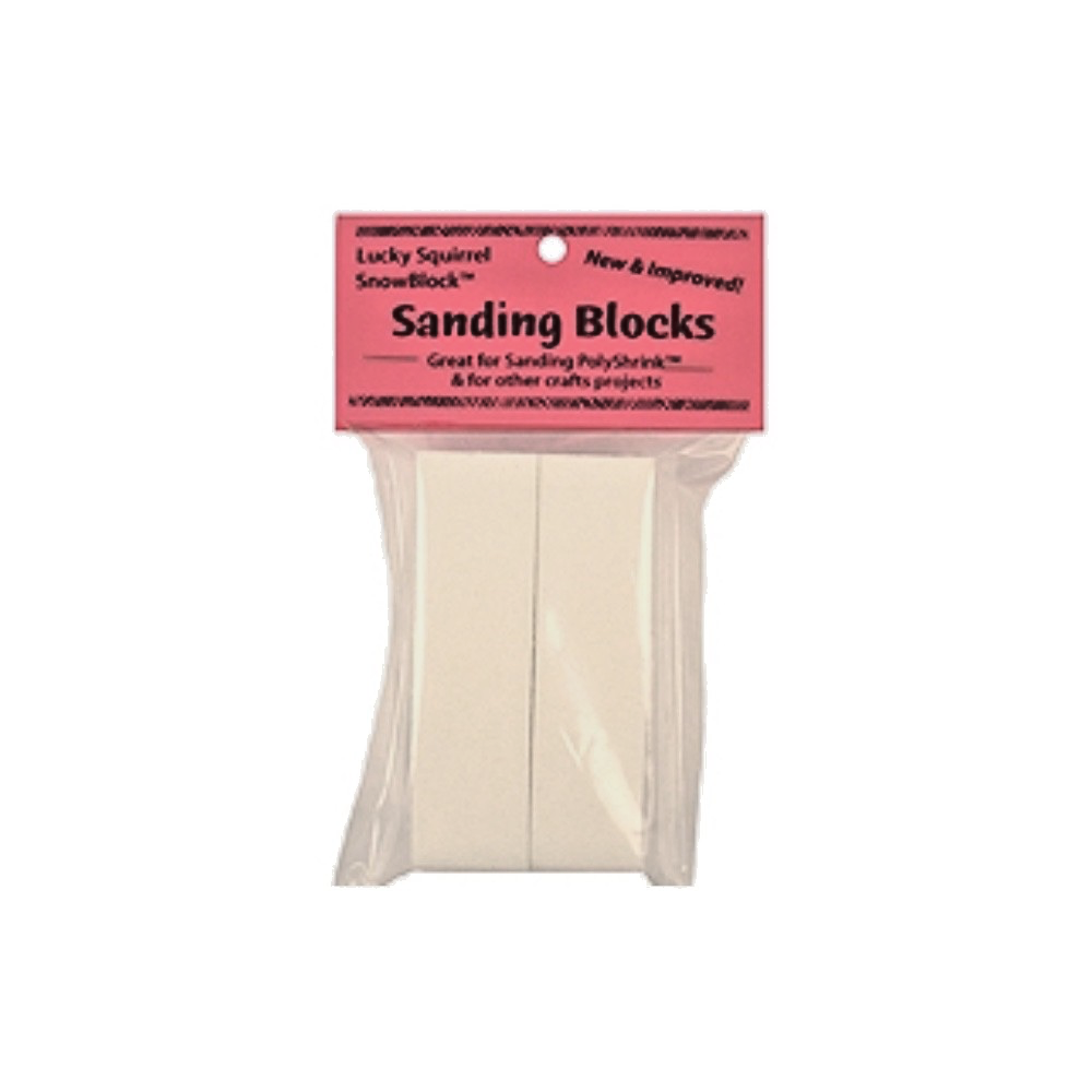 Lucky Squirrel Snow Block Polyshrink Sanding Blocks 2 Piece Birthday Card Making