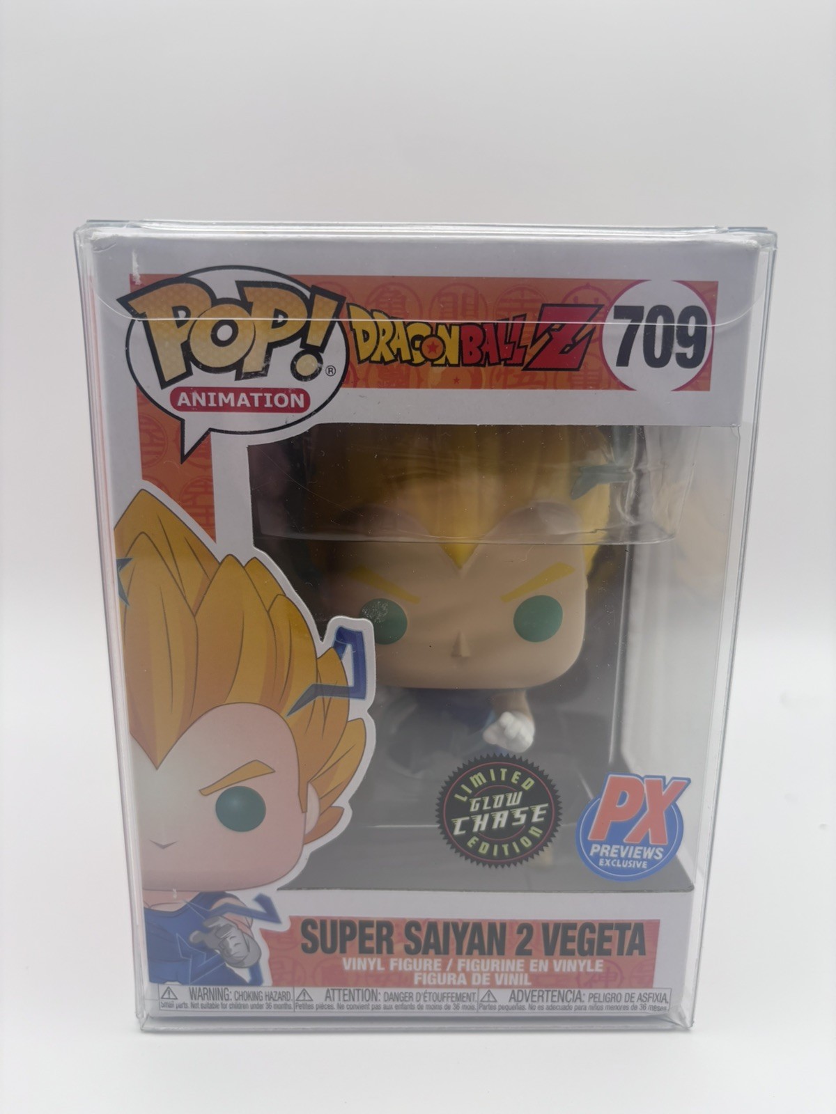 Funko Pop! Dragonballz Super Saiyan 2 Vegeta Chase (GITD) #709 Vinyl Figure