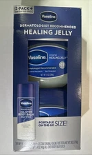 NEW Vaseline Original Healing Jelly 2 Pack 26 Oz+Balm Stick All-Over Body 1.4 Oz