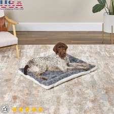 Reversible Dog Bed Machine Washable Non-Agitator Soft Crate Mat Comfort New